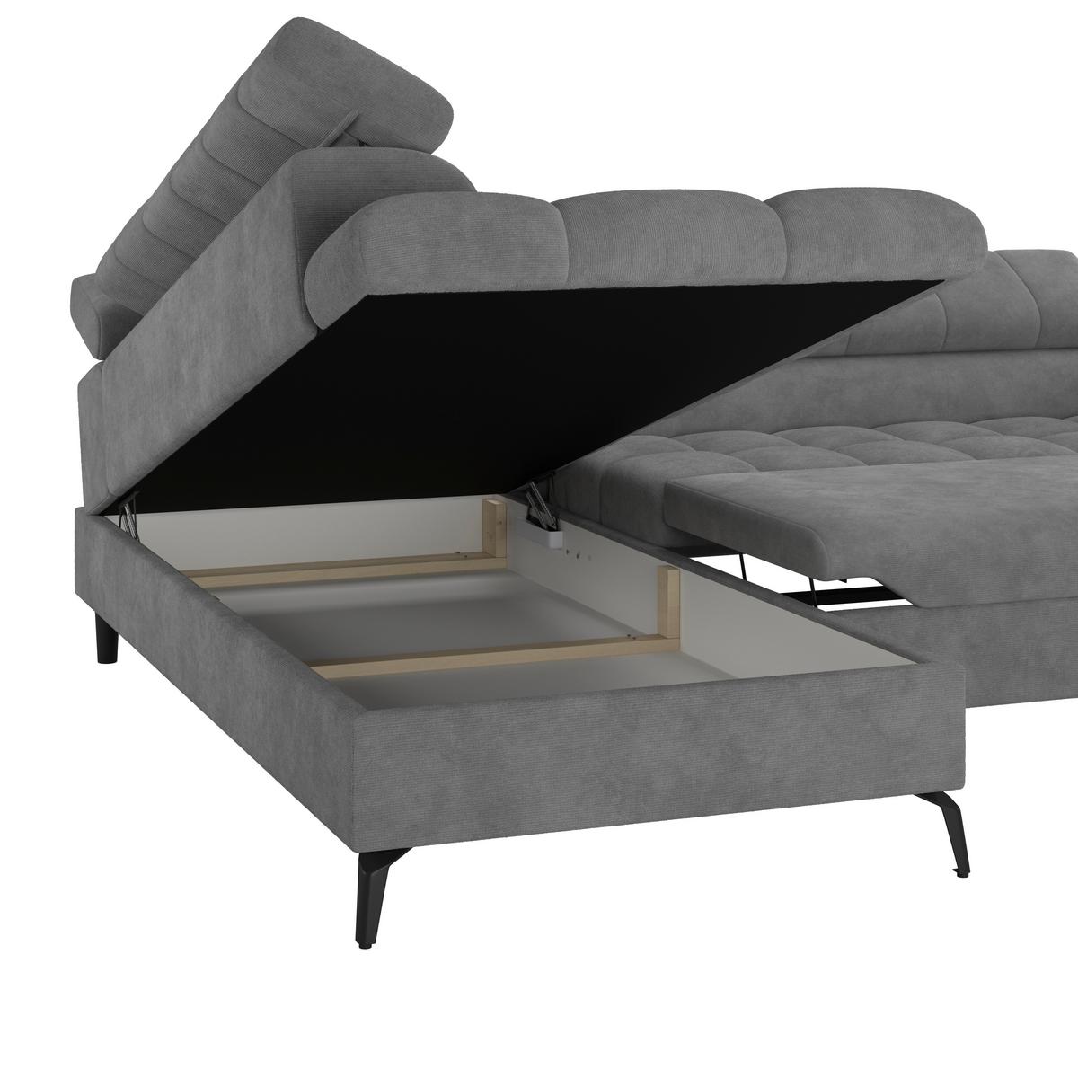 Coltar VOLF - gri-albăstrui/negru, Trend, plastic/textil (203/261cm) - Modern Living