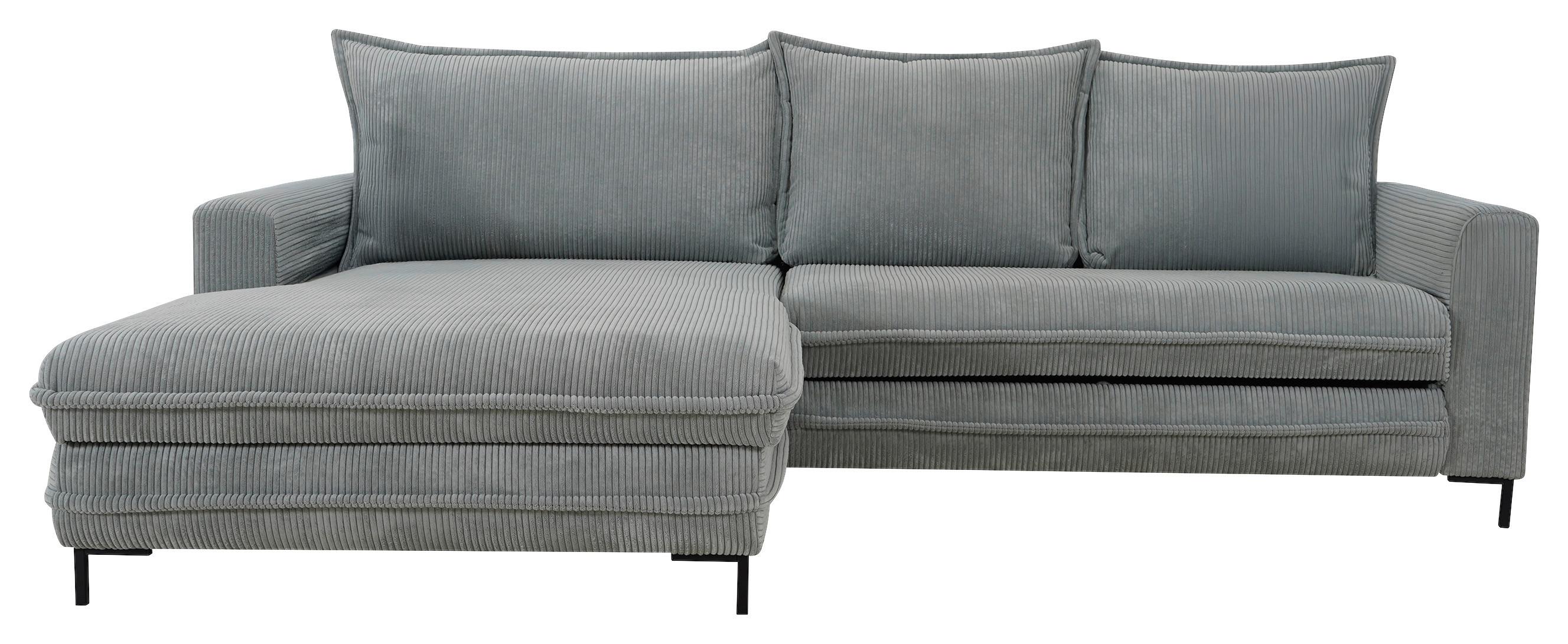 Kutna Garnitura Armilla - siva/crna, Konvencionalno, drvni materijal/drvo (174/272cm) - Modern Living