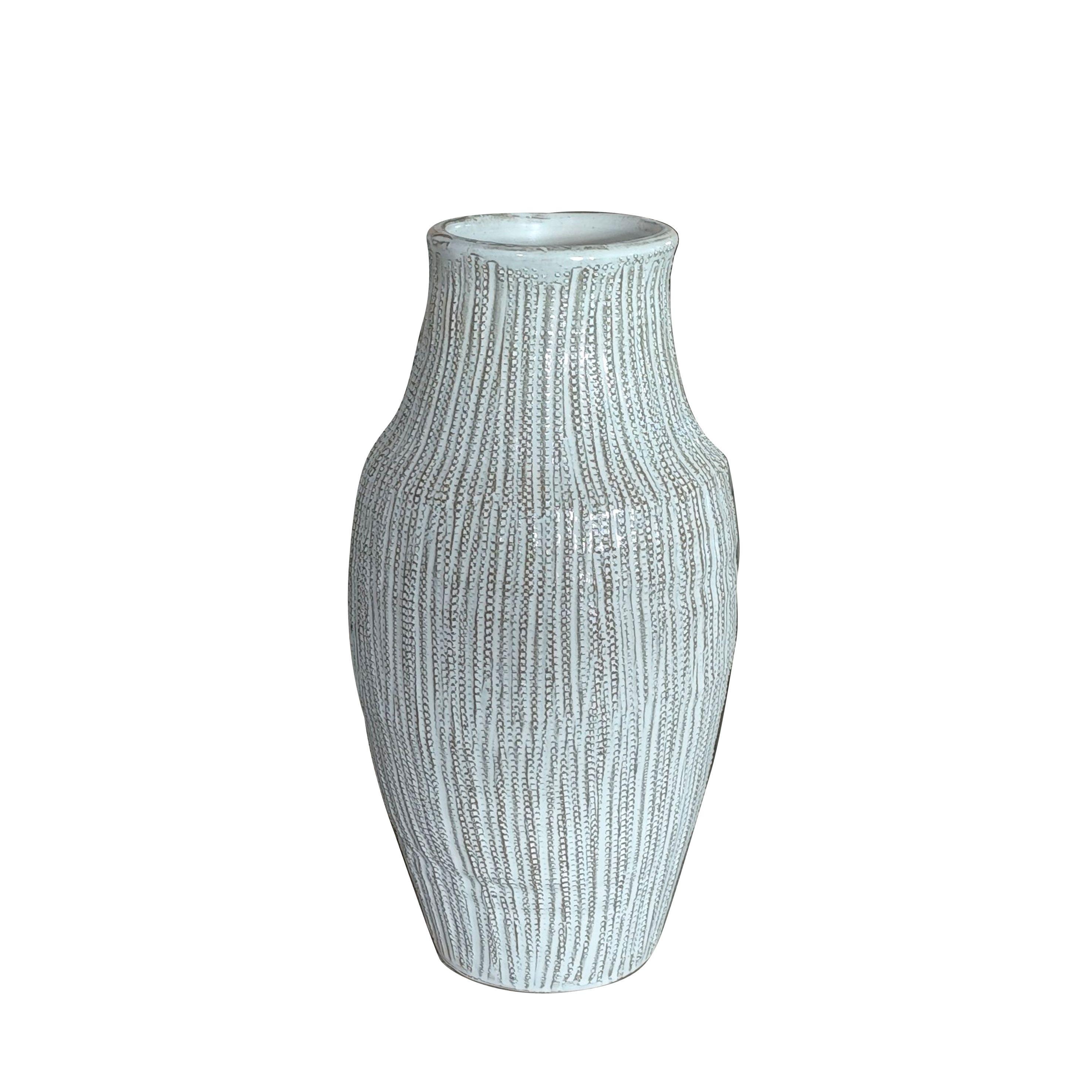 Vaza Zuri 2 - zlate barve/bela, Moderno, keramika (17/35,5cm) - Mömax