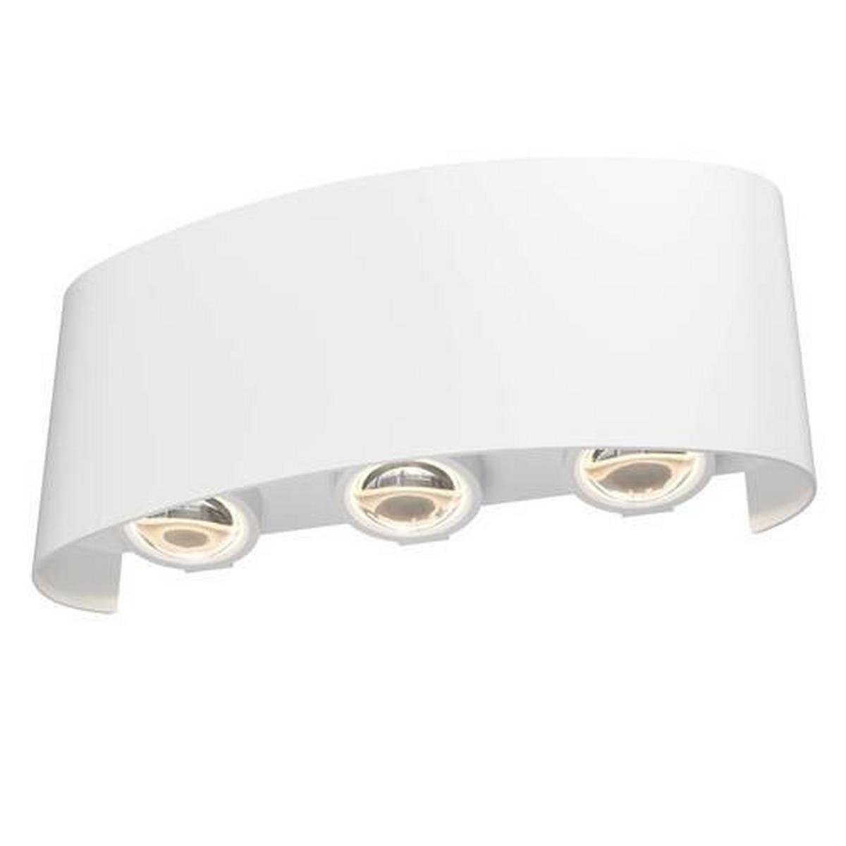 Außenwandleuchte Strato Weiss max. 6 Watt - Weiss, Trend, Metall (8/16,5/4,2cm) - MAYTONI