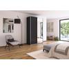 Ormar S Kliznim Vratima Feldkirch - srebrne boje/antracit, Moderno, drvni materijal/metal (136/229/62cm) - Modern Living