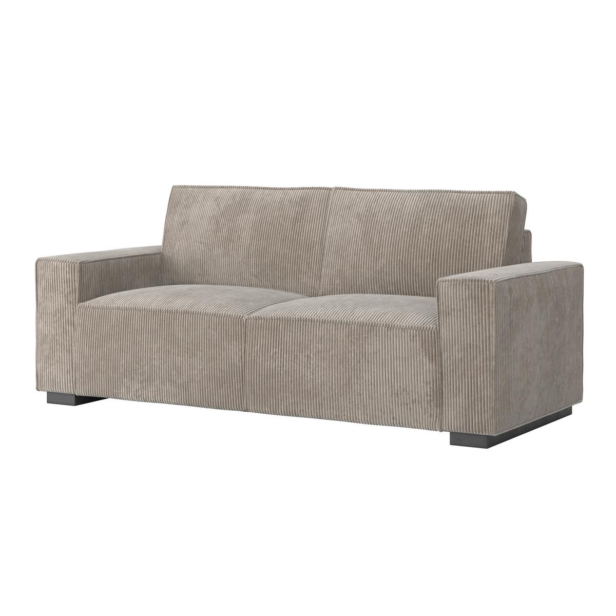 Zofa Liam, Bež - črna/bež, Moderno, umetna masa/tekstil (210/84/90cm) - Bessagi Home