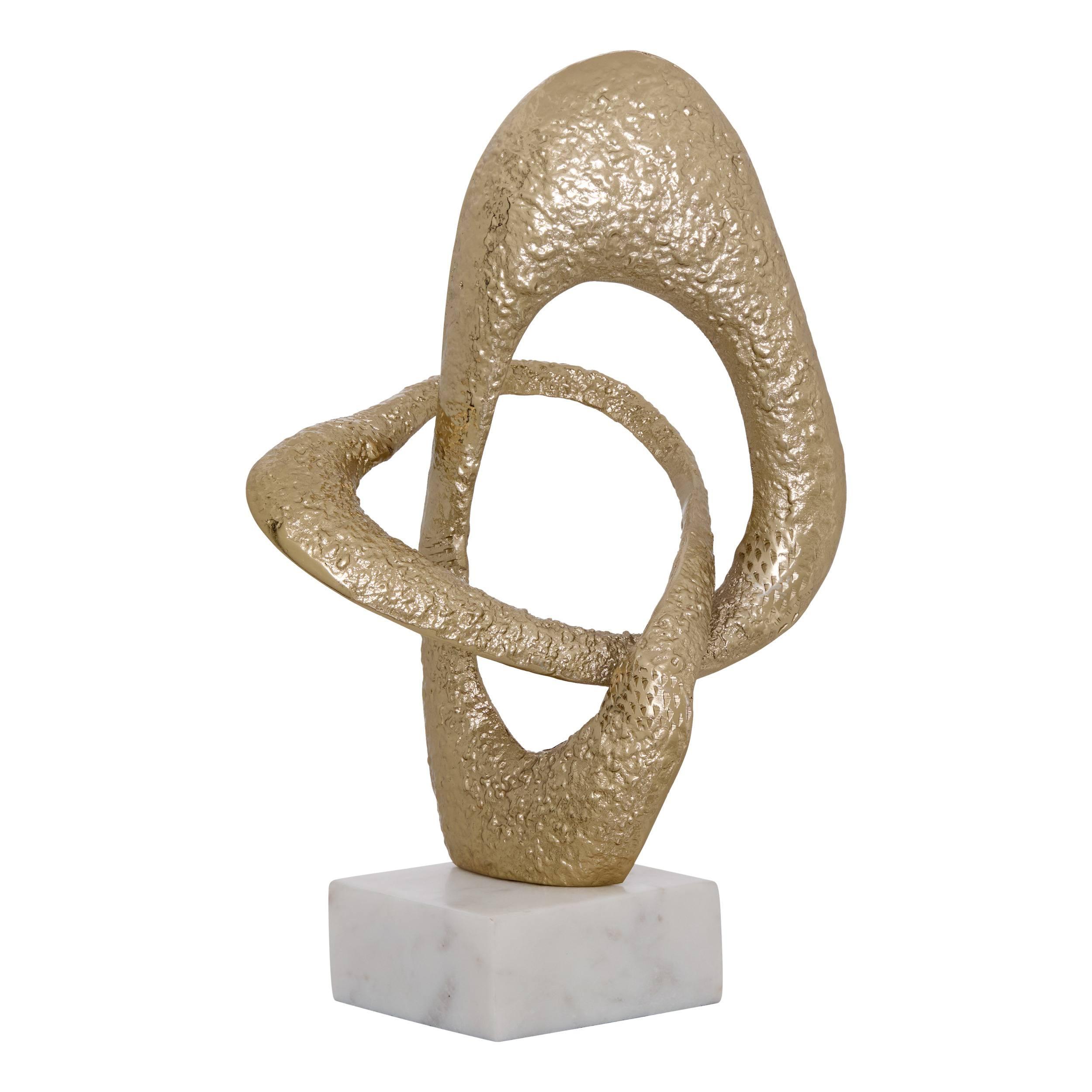 Figura Dekorativna Dana - bela, Osnovno, kamen/metal (21/34,5/12,5cm)