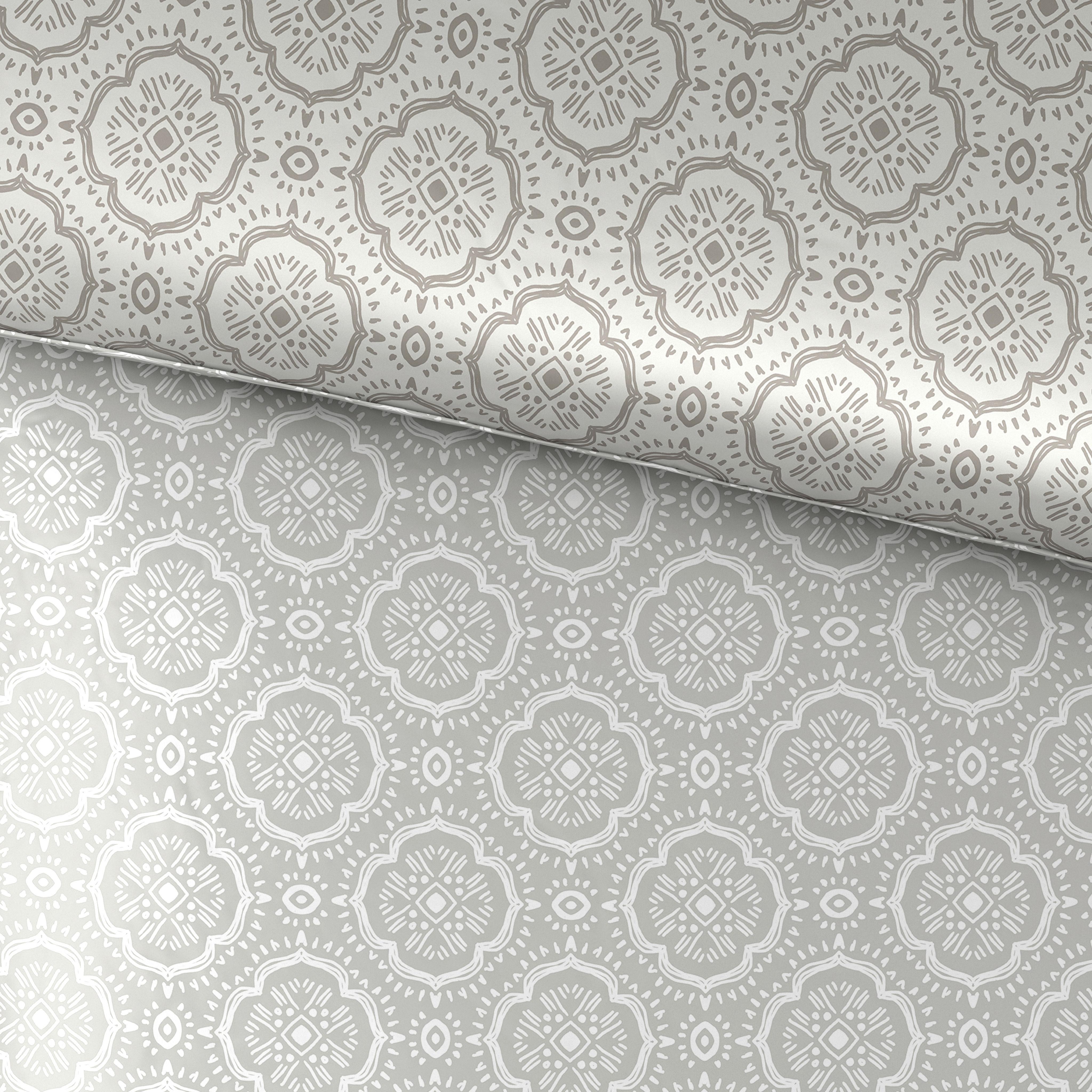 Posteljina Ethno 200x200/2x60x80cm - svijetlo siva, Lifestyle, tekstil (200/200cm) - Mömax