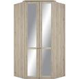Eckschrank Eiche/spiegel - Eichefarben, ROMANTIK / LANDHAUS, Holz/Holzwerkstoff (120/234/120cm) - PREMIUM LIVING