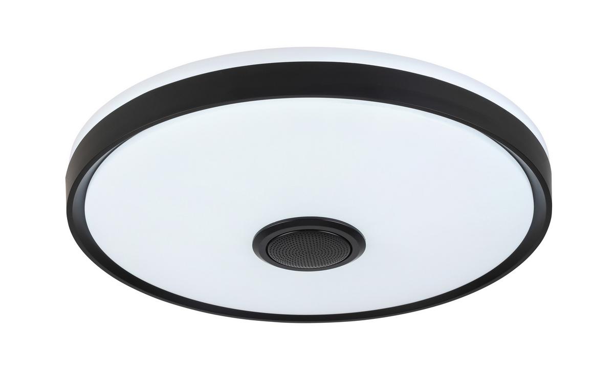LED Smart Mennyezeti Lámpa Mirsada - fekete/fehér, műanyag/fém (40/9cm) - Premium Living