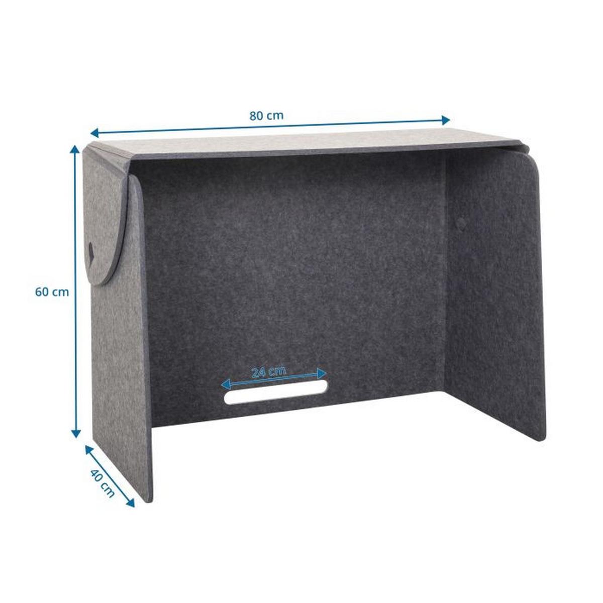 Pregradna Stena Flexmiut Fold, Siva - siva, Basics, umetna masa/tekstil (84/58/40cm) - MID.YOU