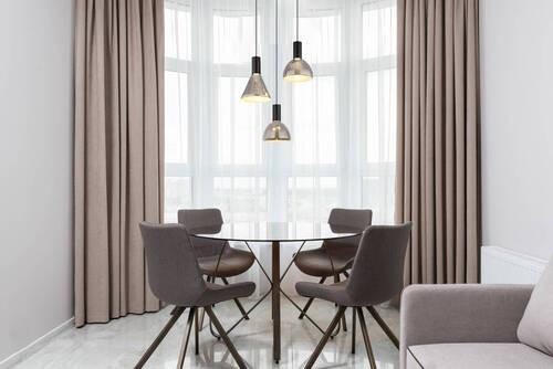 Viseča Led-svetilka 15741-3 - črna, Design, kovina/steklo (42/150cm) - Globo