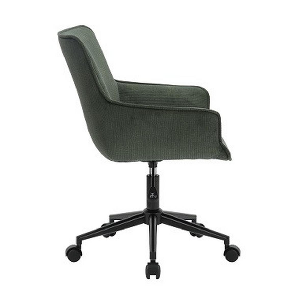 chaise pivotante in Dunkelgrün - Dunkelgrün/Schwarz, Modern, Kunststoff/Textil (57/83-93/62cm) - Mömax