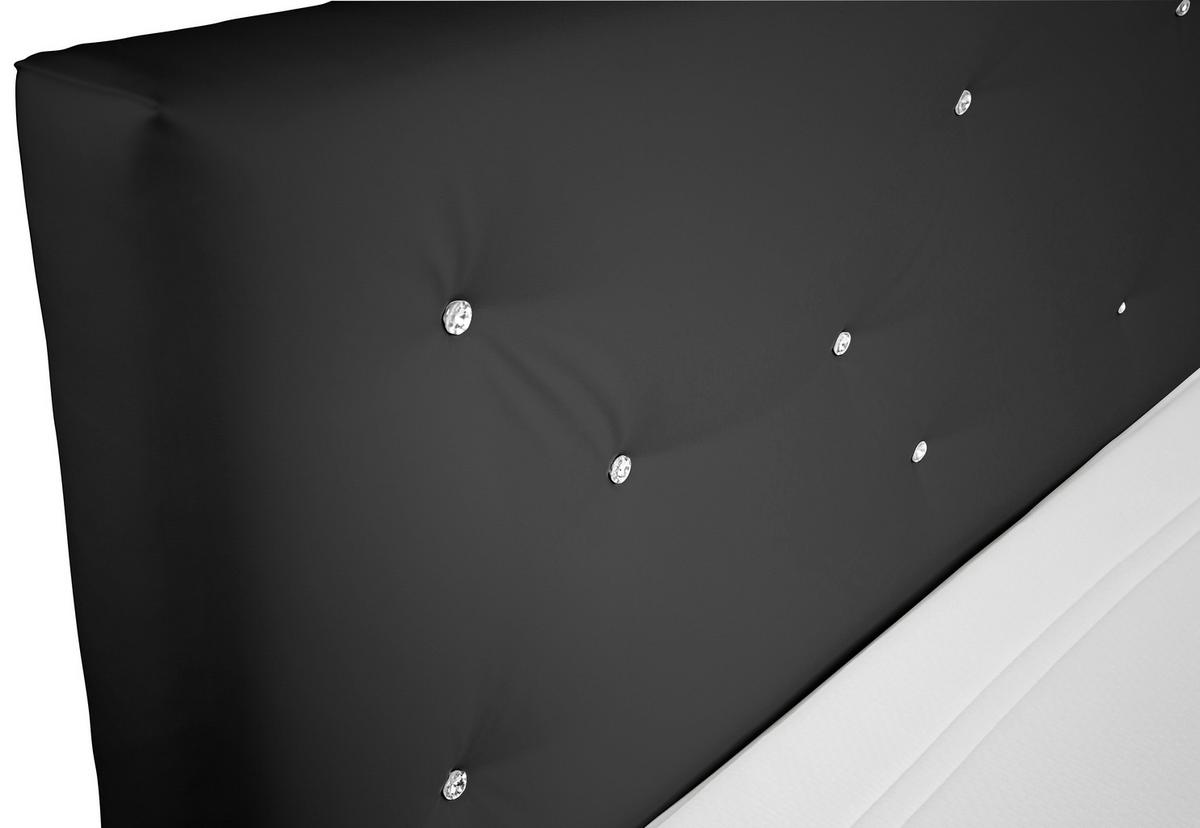 Boxspring Krevet Luminosa - crna, Moderno, tekstil/plastika (180/200cm)
