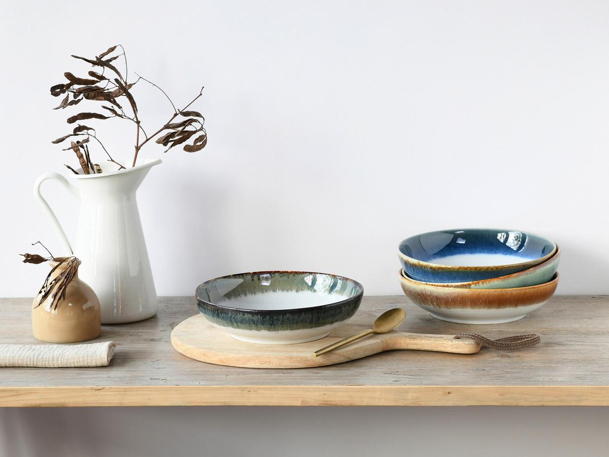 Set Posod Cascade Bunt, 4-Delni - modra/siva, Basics, keramika (22,5/5cm) - Creatable