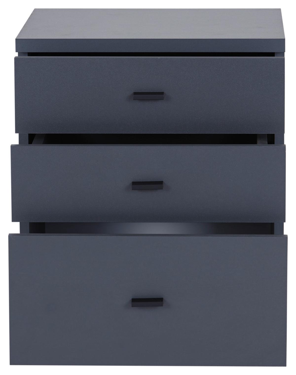 Predalnik Na Kolescih 4-You, Antracit - antracit, Moderno, umetna masa/leseni material (43/53/40cm) - Mömax