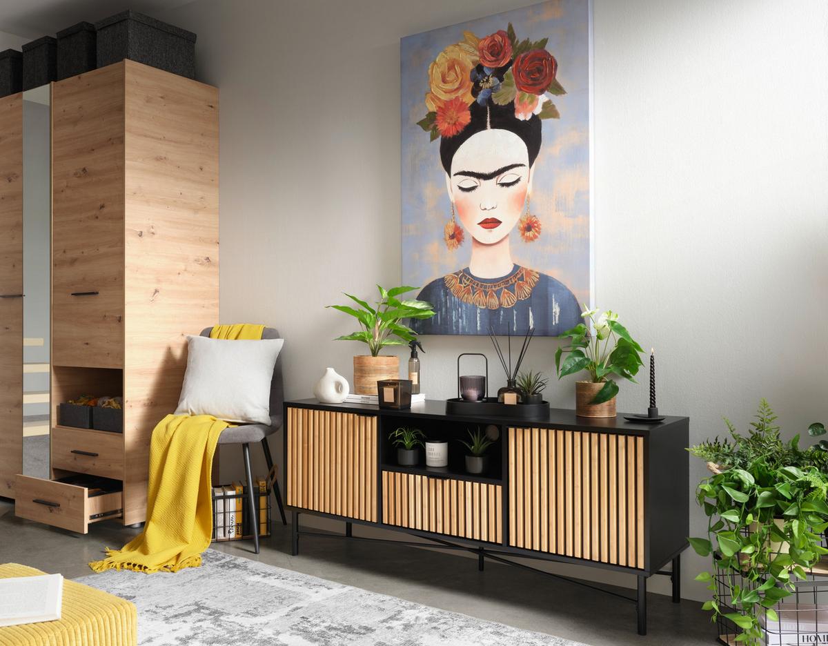 Vászonkép Acryl - többszínű, Konventionell, textil/fa (80/120/3,5cm) - Premium Living