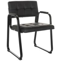 Konferenčni Stol Zanta B Pu, Črna - črna, Basics, kovina/tekstil (58/79/55cm) - MID.YOU