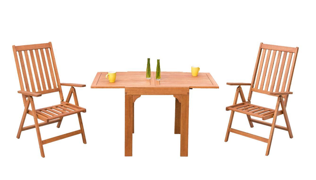 BALKONSET VITORIA - Naturfarben, MODERN, Holz - Gardenson