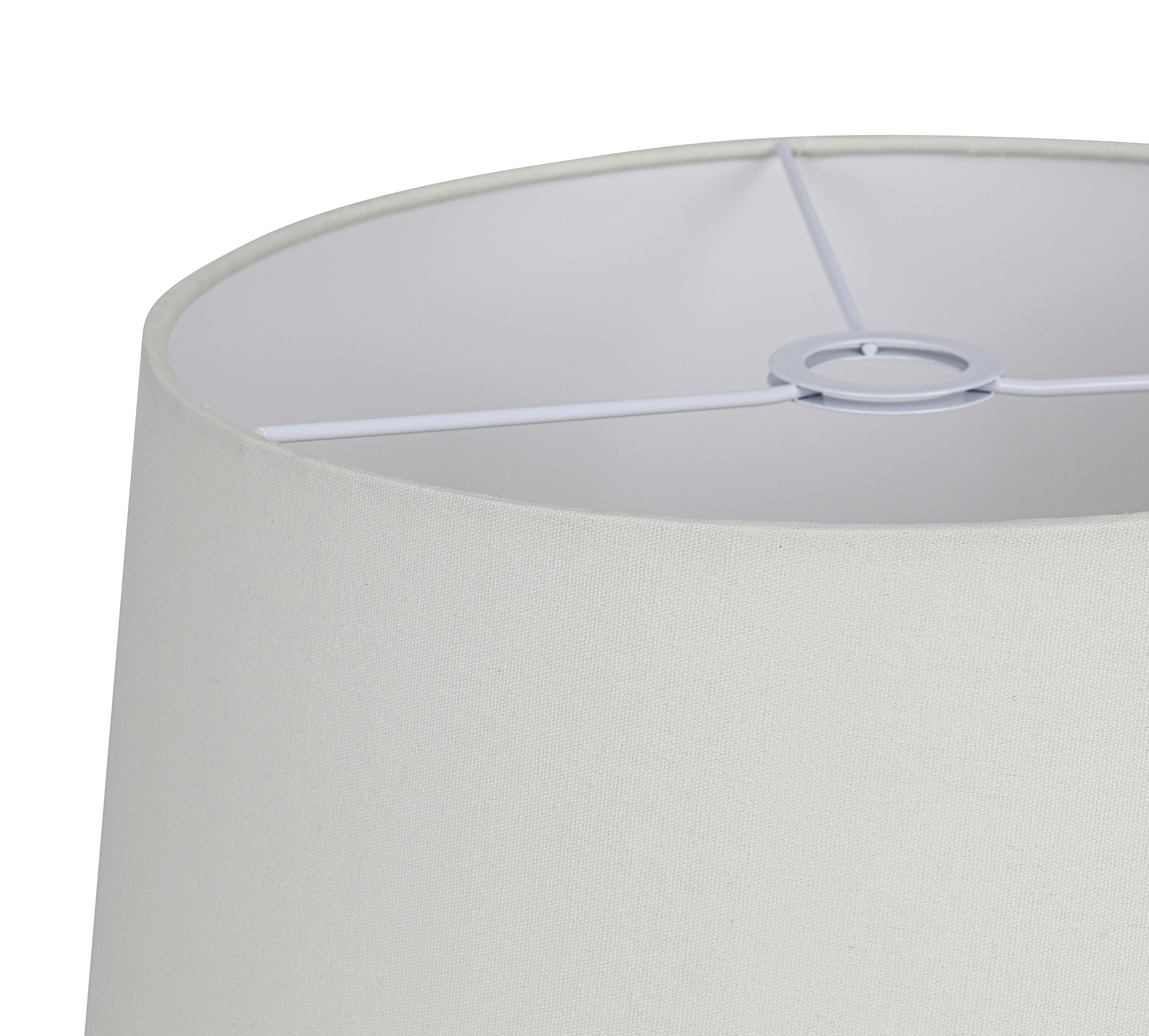 LAMPSKÄRM HOLGER - vit/sandfärgad, Modern, metall/textil (45/45/24cm) - Mömax