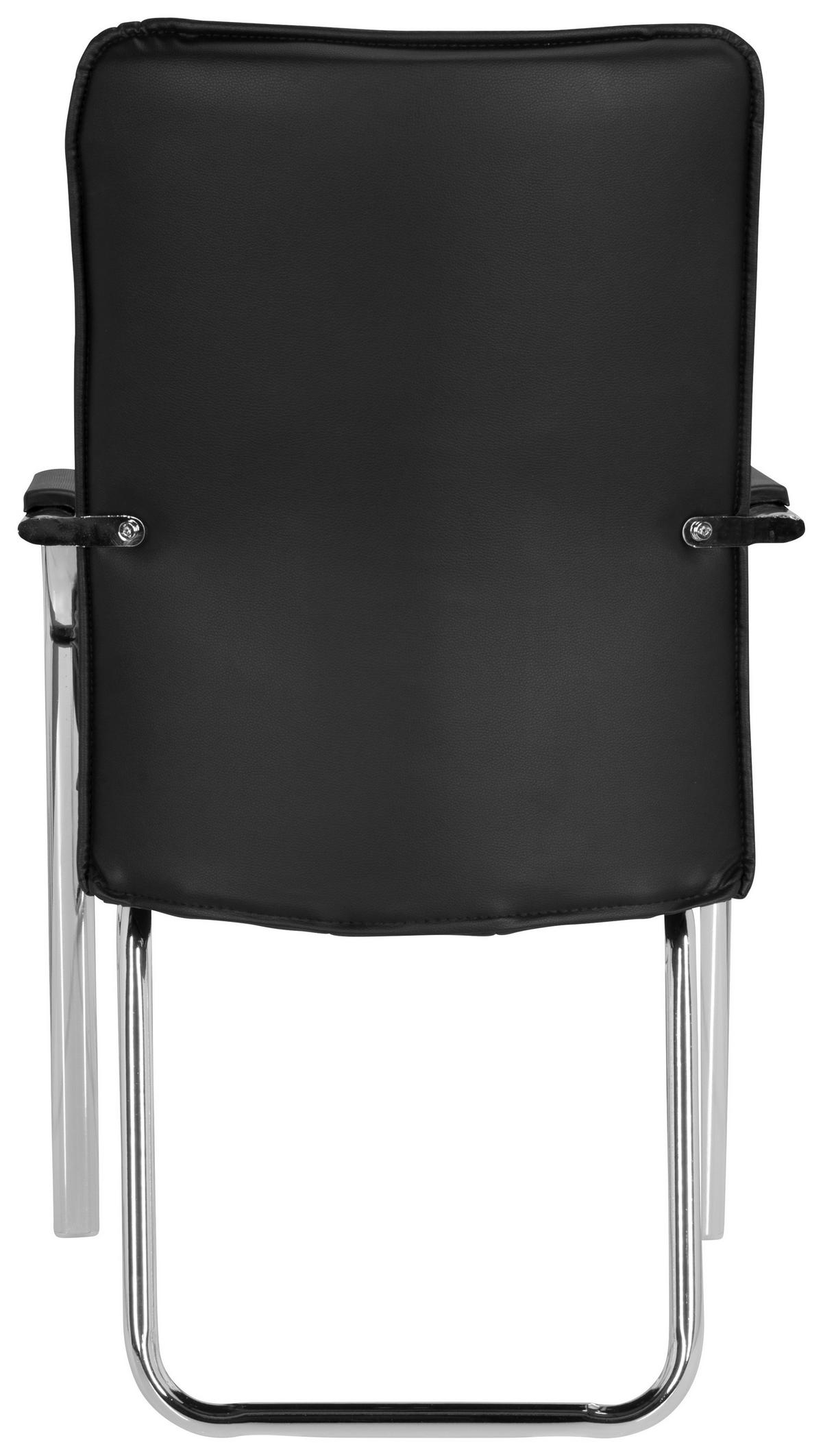 Konferenčni Stol Banda V, Črna - barve kroma/črna, Moderno, kovina/tekstil (55/94/44cm) - MID.YOU