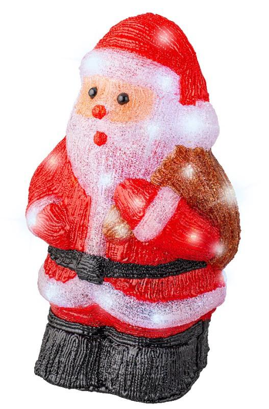 DEKORACJA ŚWIETLNA LED 491503 - CLASSIC CHRISTMAS - czerwony, Basics, tworzywo sztuczne (16.50/22.00/36.00cm)