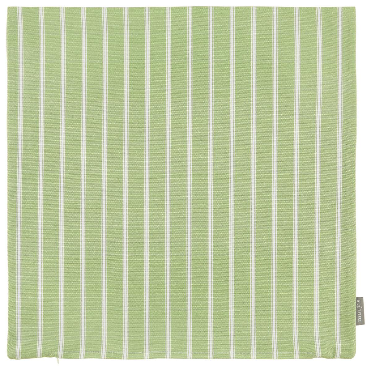Față de pernă Steffi Paspel - alb/verde, Konventionell, textil (50/50cm) - Mary's