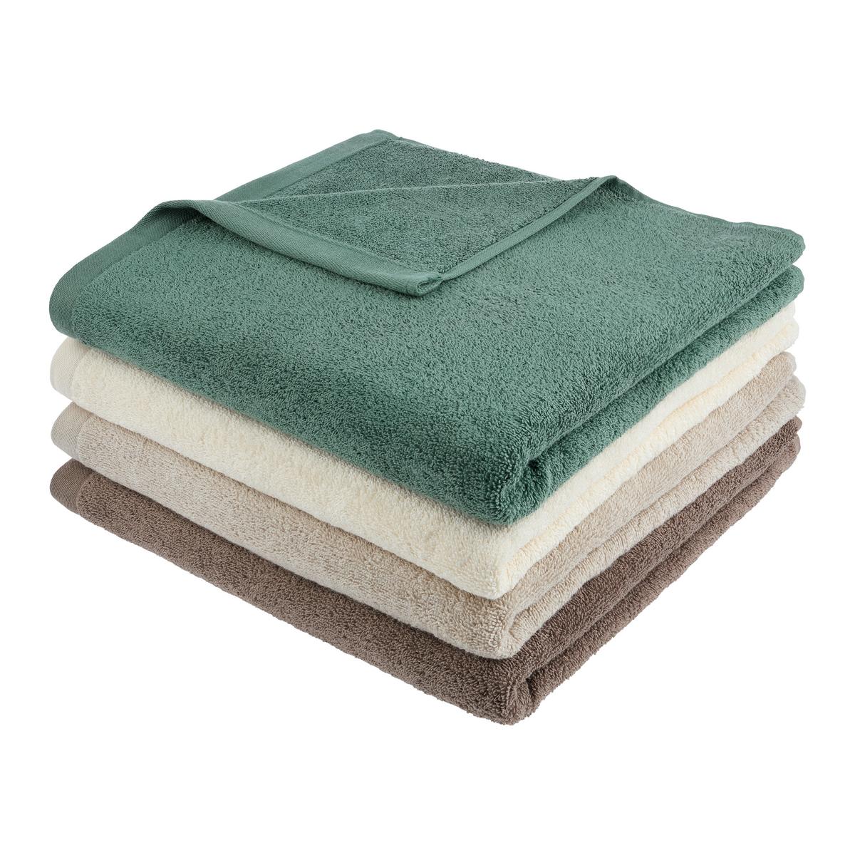 Duschtuch Bio Elsa Creme ca. 67x140cm - Creme, Natur, Textil (67/140cm) - ecoTree