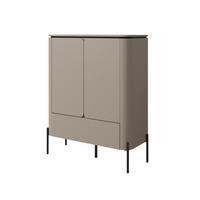 Komód Bello - bézs, Modern, faalapú anyag (98/123/40cm)