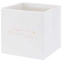 Faltbox Summer Cocktail in Weiss - Weiss, Textil (30/30/30cm) - Modern Living