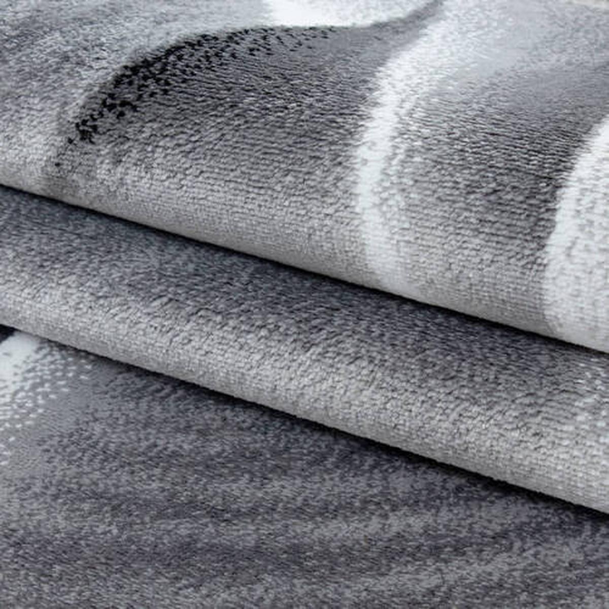 Flachwebeteppich Parma Schwarz ca. 280x370cm - Schwarz, Design, Textil (280/370cm) - Novel
