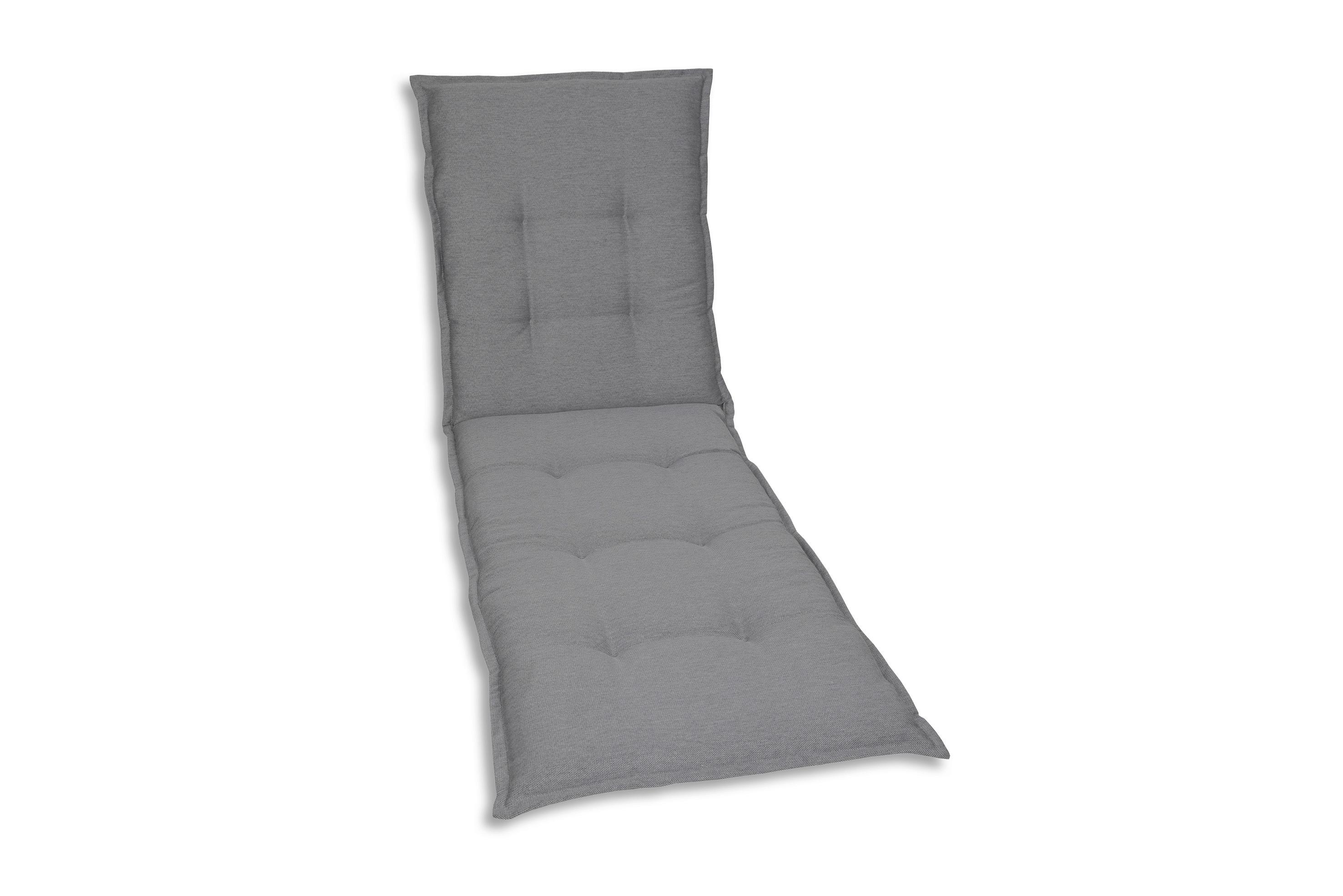 Liegenauflage Hellgrau ca. 60x7x190cm - Grau, Basics, Textil (60/7/190cm)