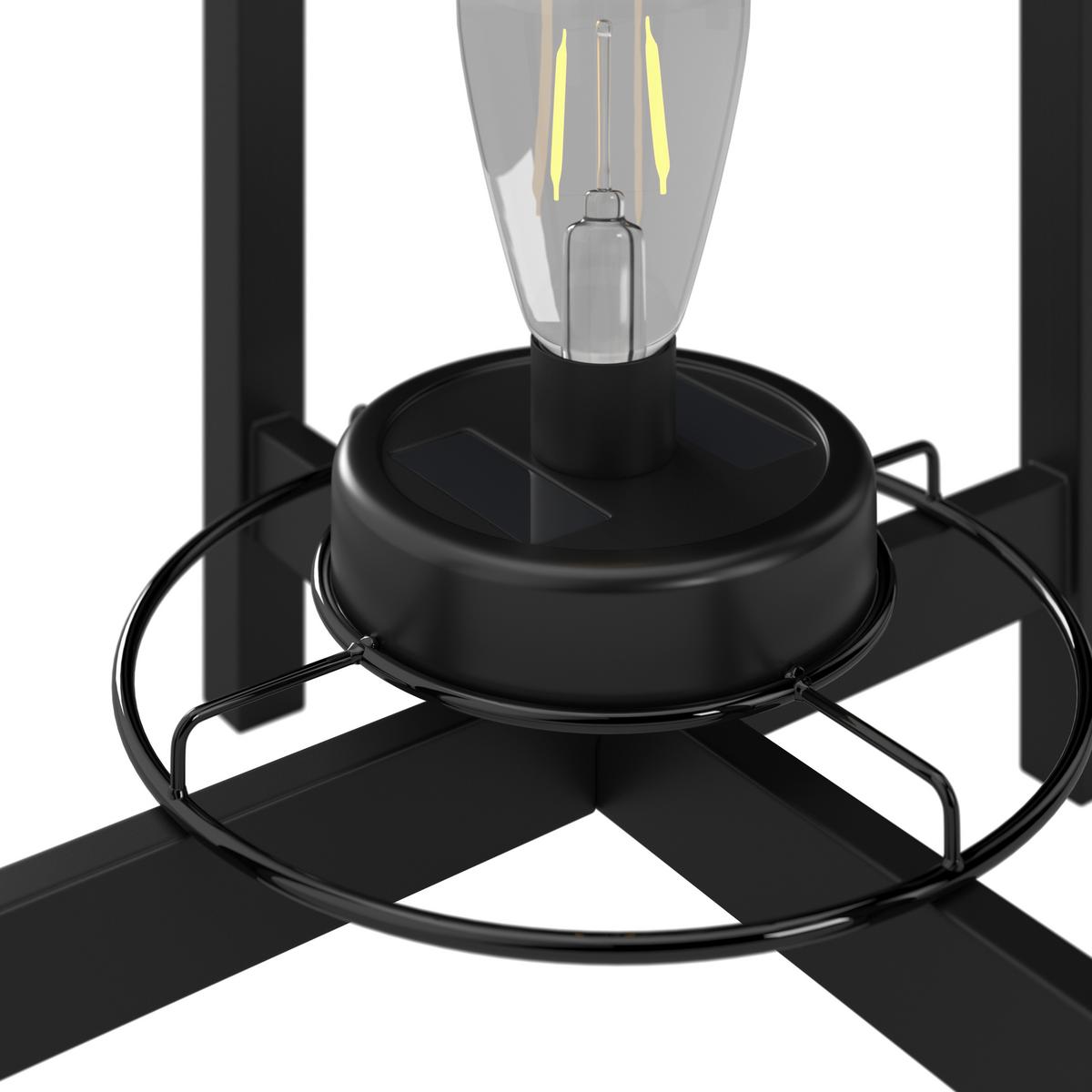 LAMPA SOLARNA KYRA - czarny, Modern, tworzywo sztuczne/metal (28/47/28cm) - Bessagi Garden