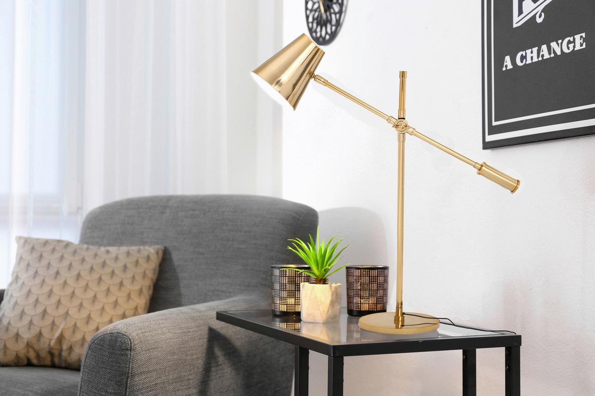 Schreibtischleuchte Allen 500 Gold - Basics (68/18/74cm) - Kayoom