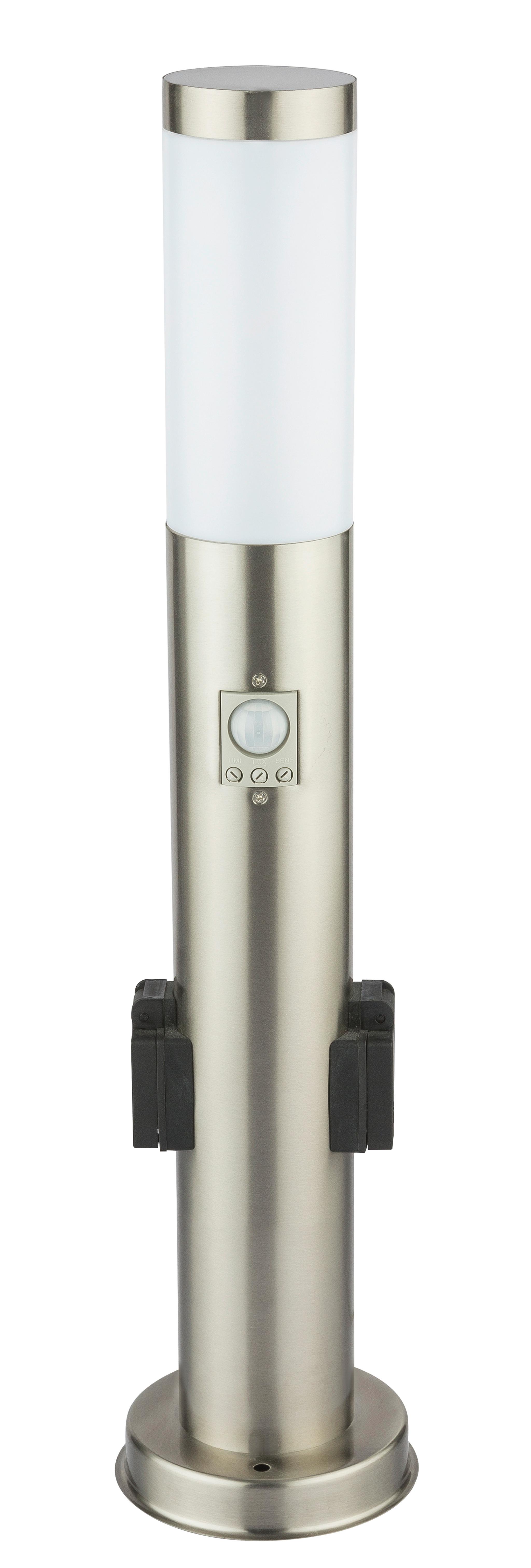 Cestna Svetilka 3158ks Boston - barve nerjavečega jekla/opal, Basics, kovina/umetna masa (13,1/60cm) - Globo