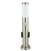 Außenleuchte Boston I in Opalfarben max. 23 Watt - Edelstahlfarben/Opal, Basics, Kunststoff/Metall (13,1/60cm) - Globo