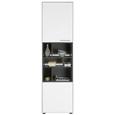 Vitrine in Weiß - Edelstahlfarben/Schwarz, MODERN, Holzwerkstoff/Kunststoff (57/200/42cm) - Premium Living Vitrine in Weiß - Edelstahlfarben/Schwarz, MODERN, Holzwerkstoff/Kunststoff (57/200/42cm) - Premium Living