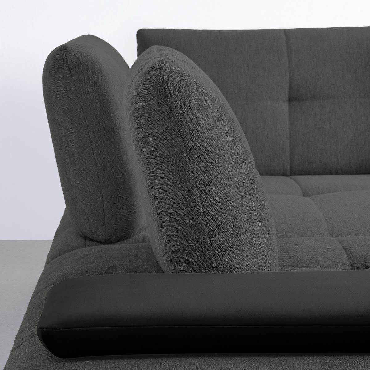 Wohnlandschaft Trendy Anthrazit/Schwarz - Anthrazit/Schwarz, MODERN, Holzwerkstoff/Textil (250/93/310cm) - Premium Living