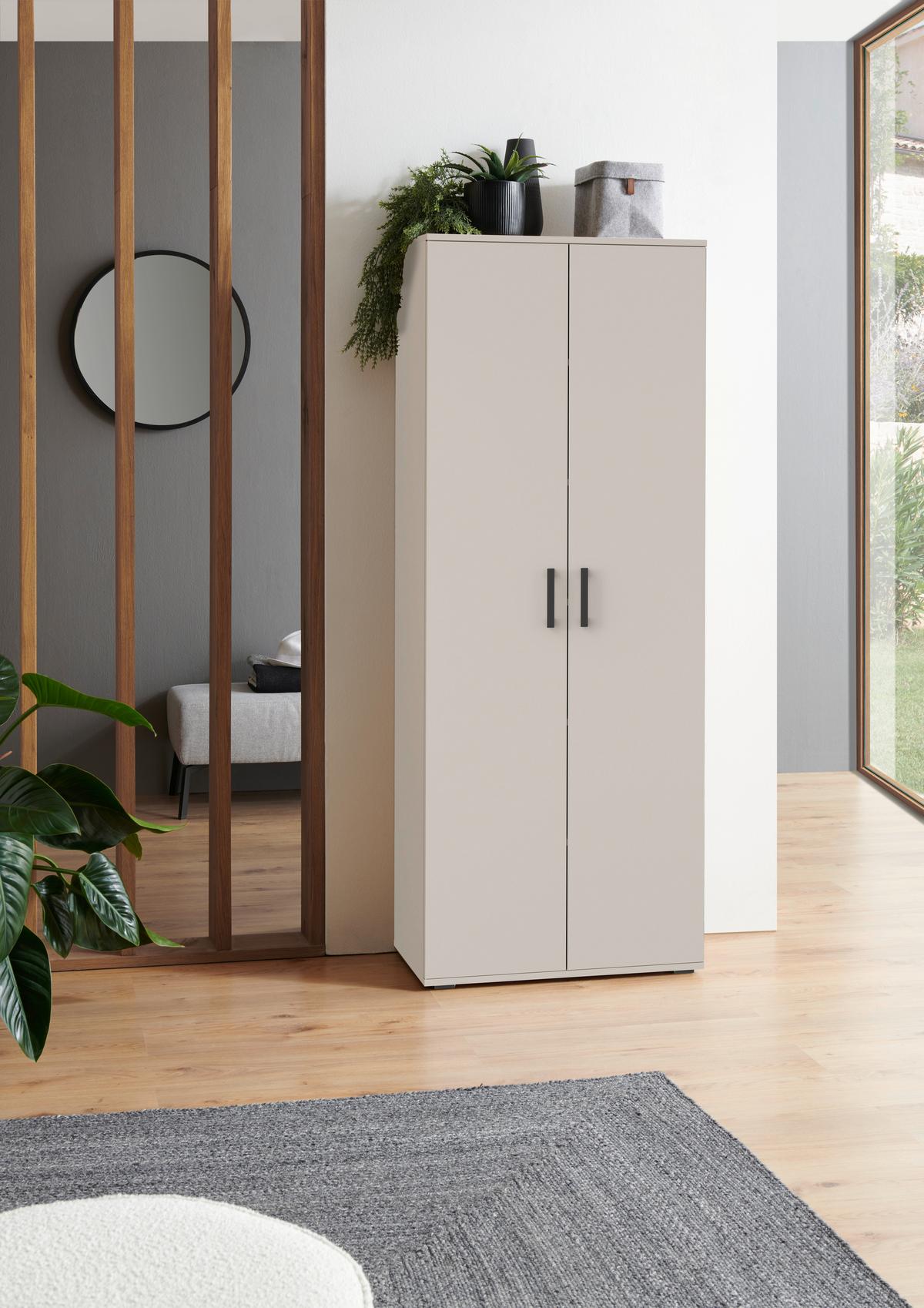 SZAFKA UNIWERSALNA ALEX - czarny/kaszmir, Konventionell, materiał drewnopochodny/tworzywo sztuczne (70/178,9/33,4cm) - Xora