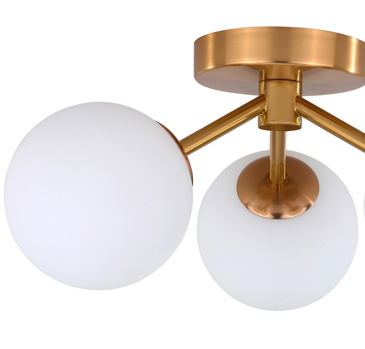 Deckenleuchte Doroado max. 40 Watt - Goldfarben, KONVENTIONELL, Metall (36/36/18cm)
