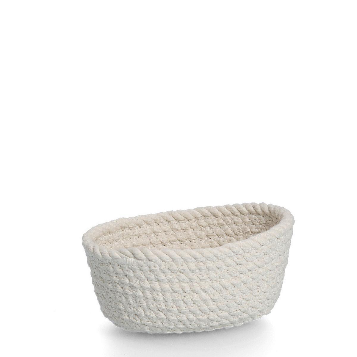 Korbset Weiß 3 Stk. - Weiß, Basics, Textil (24/17/13cm)