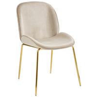 KRZESŁO ADRIANO -TREND- - kolor złoty/taupe, Trend, metal/tkanina (46/86/60cm) - Livetastic