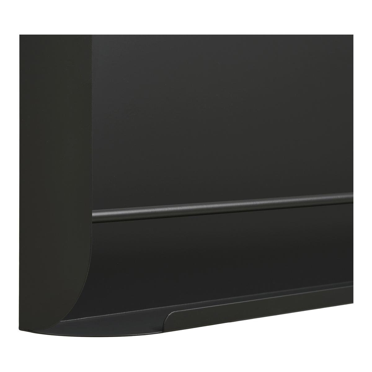 Wandregal Volterra Wall Shelf Dunkelgrau - Dunkelgrau, Basics, Metall (60/30/7cm)