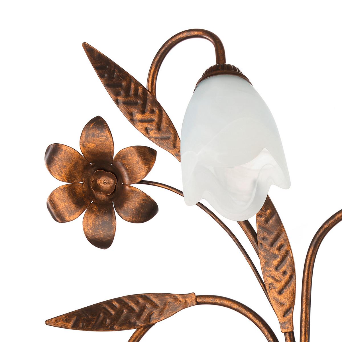 Wandleuchte Sonia Bronzefarben max. 6 Watt - Bronzefarben, Basics, Glas/Metall (40/19/70cm)