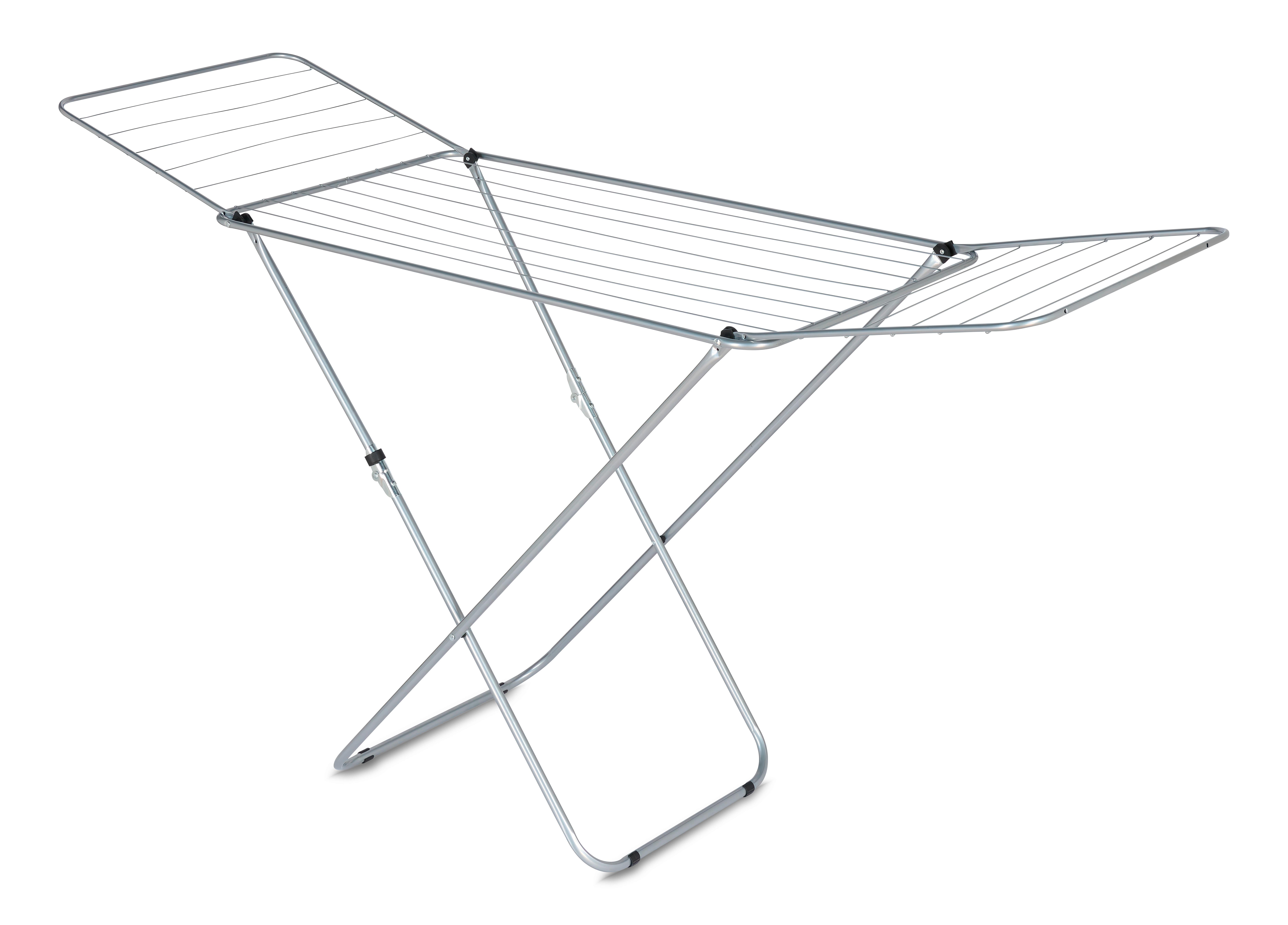 Wäschetrockner Jenny in Silberfarben - Silberfarben, KONVENTIONELL, Metall (180/55/90cm) - Based