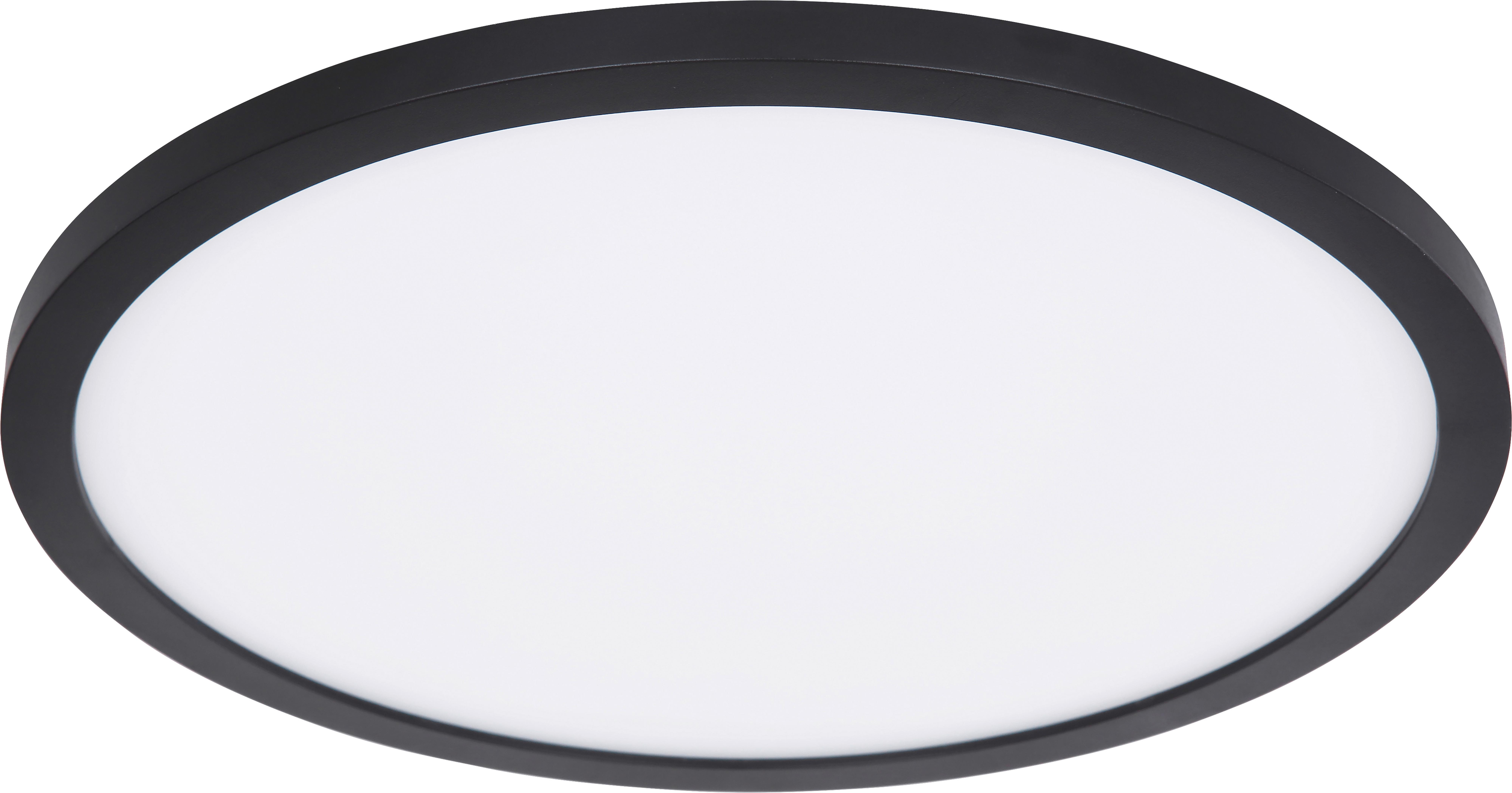 Plafonieră cu LED Ulol - alb/negru, Konventionell, plastic (42/2,5cm) - Mömax