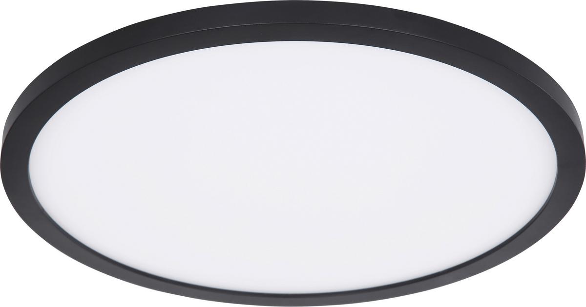 LED-Deckenleuchte Ulol max. 24 Watt - Weiss/Schwarz, Konventionell, Kunststoff (42/2,5cm) - Mömax