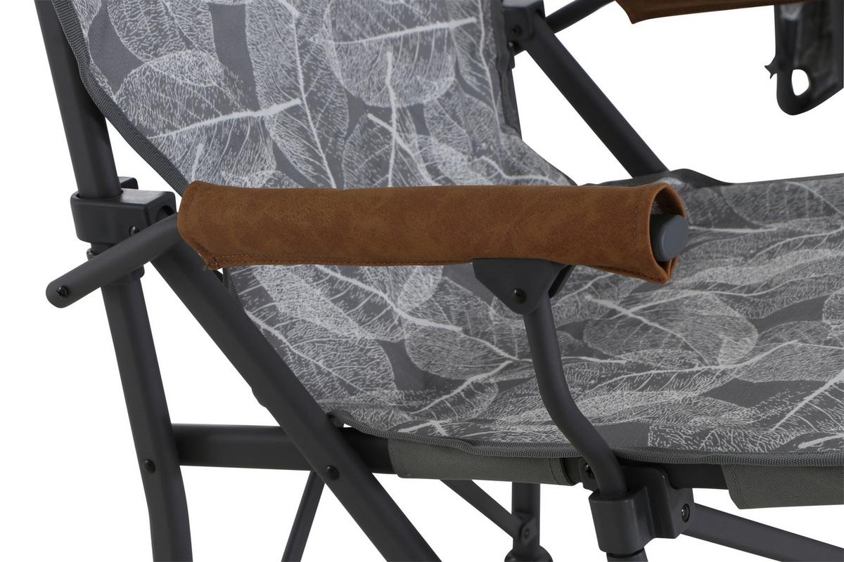 Campingsessel Klappbar M51745 mit Tragetasche - Anthrazit/Braun, KONVENTIONELL, Textil/Metall (73/55/99cm) - Siena Garden