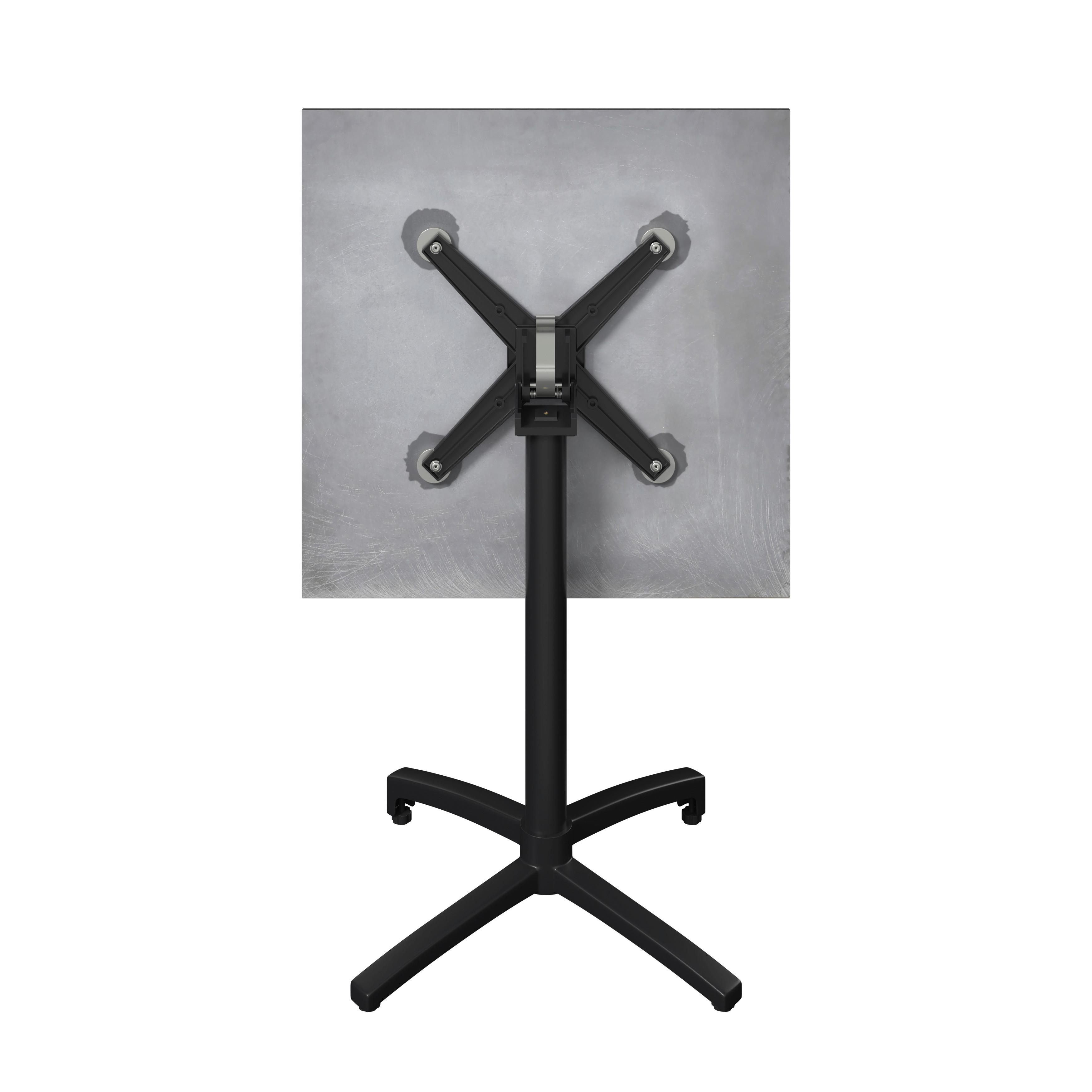 UTEBORD HEINO - antracit, Basics, metall/sten (70/70/75cm) - Mömax