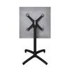 UTEBORD HEINO - antracit, Basics, metall/sten (70/70/75cm) - Mömax
