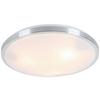 PLAFONNIER WINFRIED - couleur aluminium/blanc, KONVENTIONELL, métal/matière synthétique (50/9cm) - Mömax