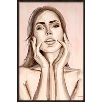 BILD STL-DE-ROUW-001-80X120-AKVELT- - Altrosa/Schwarz, Basics, Holz/Kunststoff (80/120/10cm)