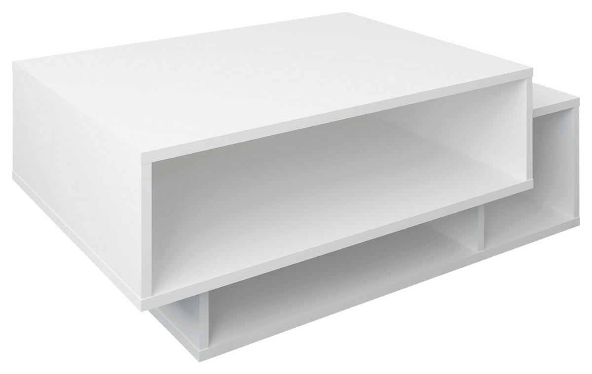 Klubska Miza Runila, Bela, 88x50 - bela, Moderno, leseni material (88/35/50cm) - MID.YOU