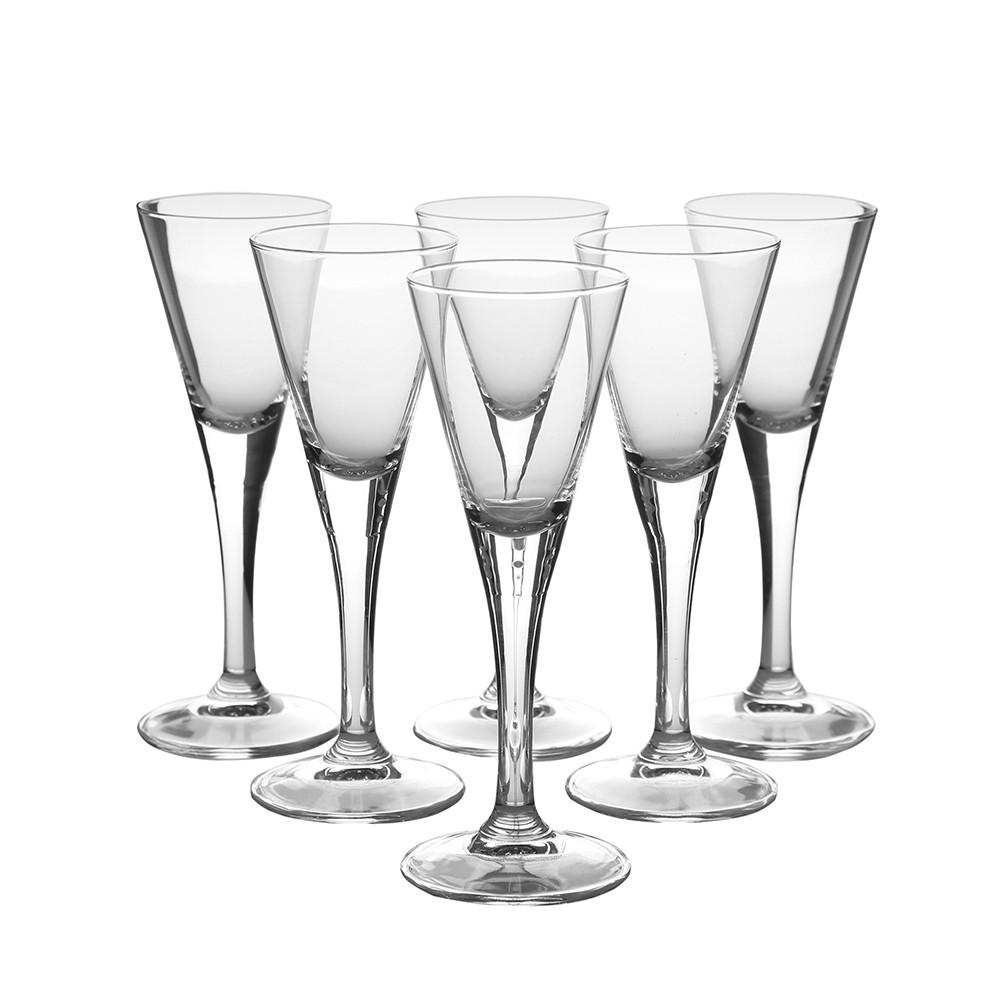 Set Kozarcev Diamond - črna/prozorna, steklo (0,05l)